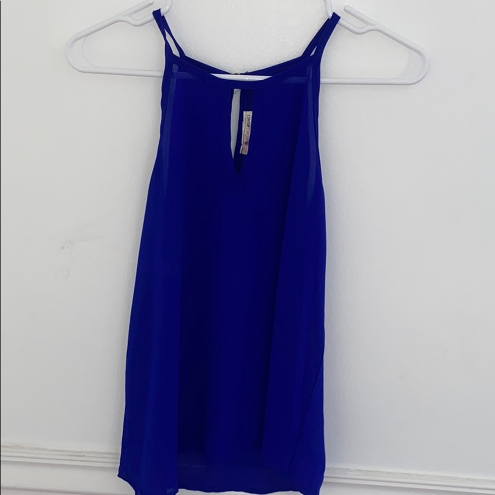 Dark blue elegant blouse